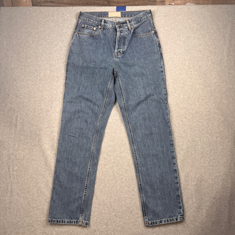 Everlane Jeans Womens 26 / 2 High Rise 90s Cheeky Button Fly 100% Organic Cotton